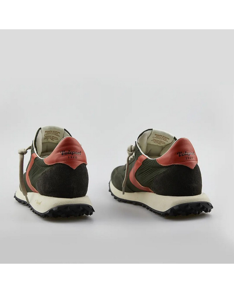 Valsport sneakers uomo Start Heritage in suede e tessuto verde VSR2590M