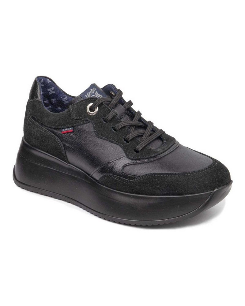 Callaghan sneakers donna Babylon in pelle e camoscio negro 60301
