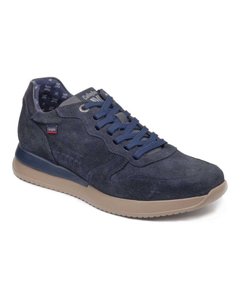 Callaghan sneakers uomo Moses-2 in camoscio blu 51112