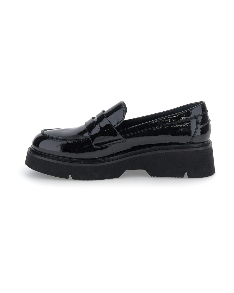 Stonefly mocassini donna Tessa 3 in pelle verniciata black 221625