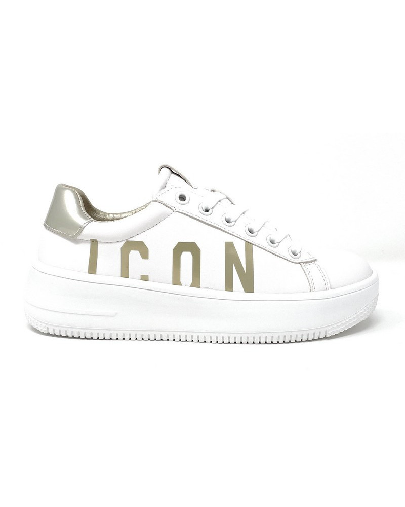 ICON sneakers donna white gold IC948107SD