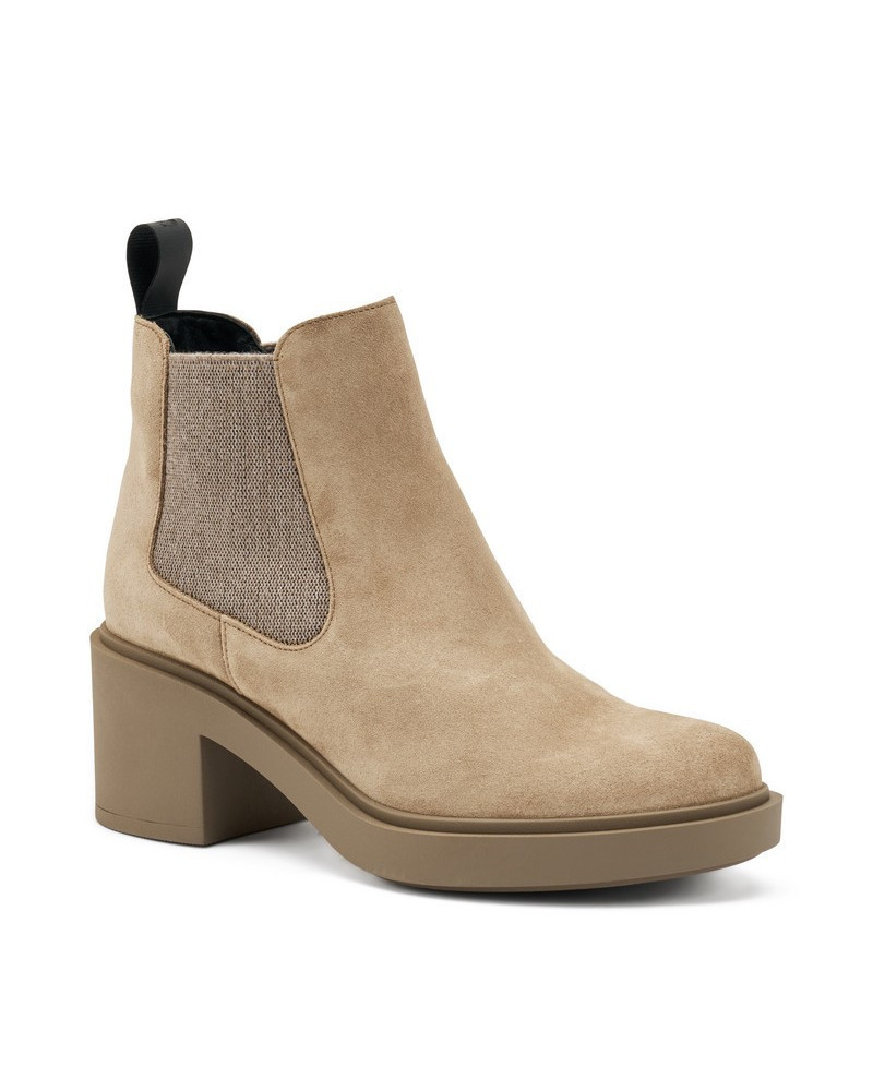 Frau beatles donna con tacco in camoscio honey 80C3