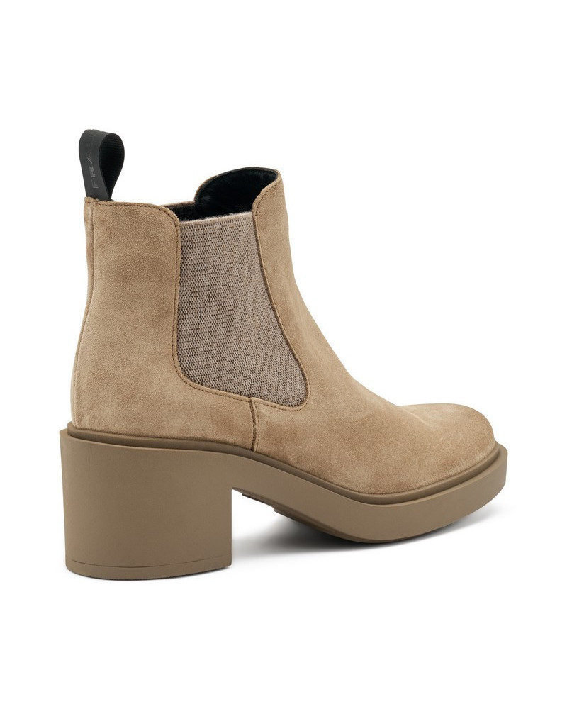 Frau beatles donna con tacco in camoscio honey 80C3