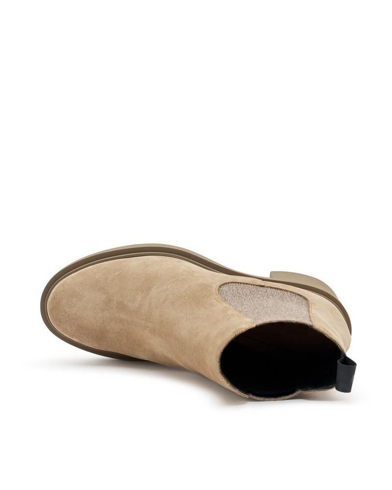 Frau beatles donna con tacco in camoscio honey 80C3