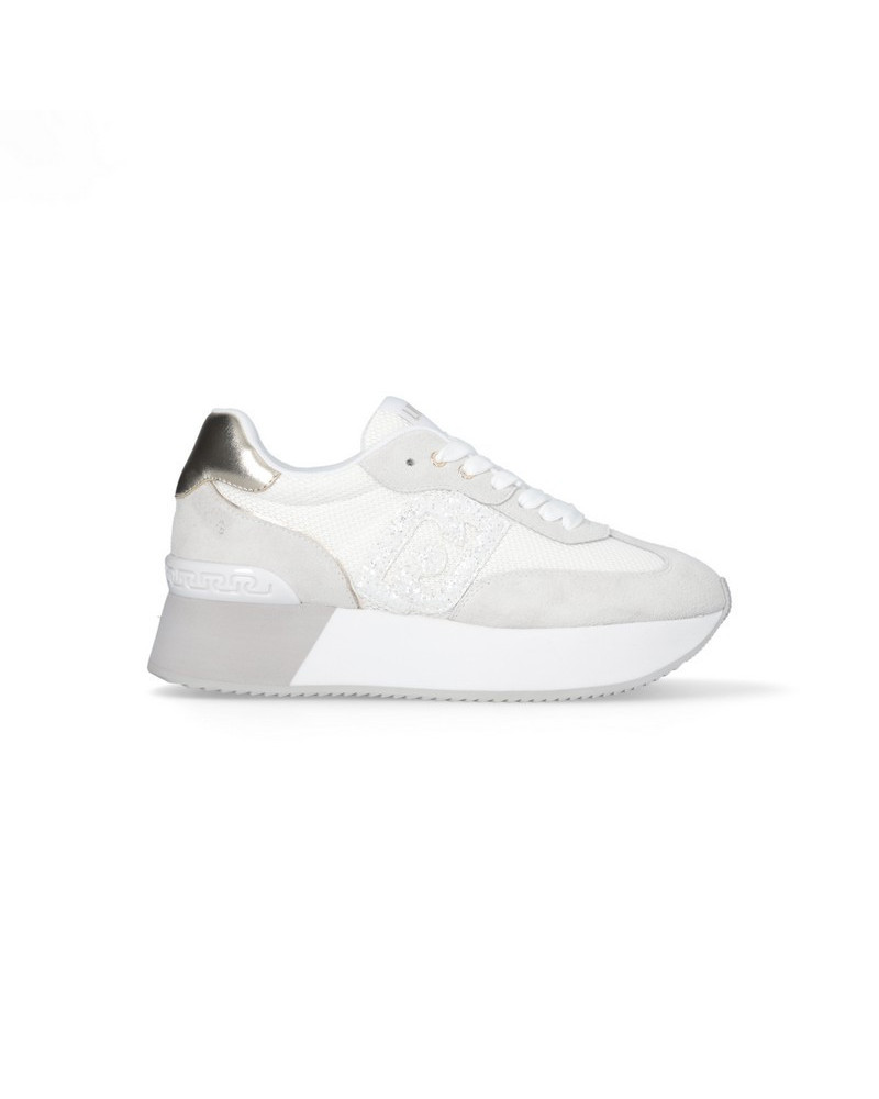 Liu Jo sneakers Dreamy 02 purity con logo glitter BA5035PX618