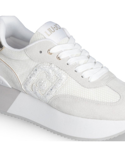 Liu Jo sneakers Dreamy 02 purity con logo glitter BA5035PX618