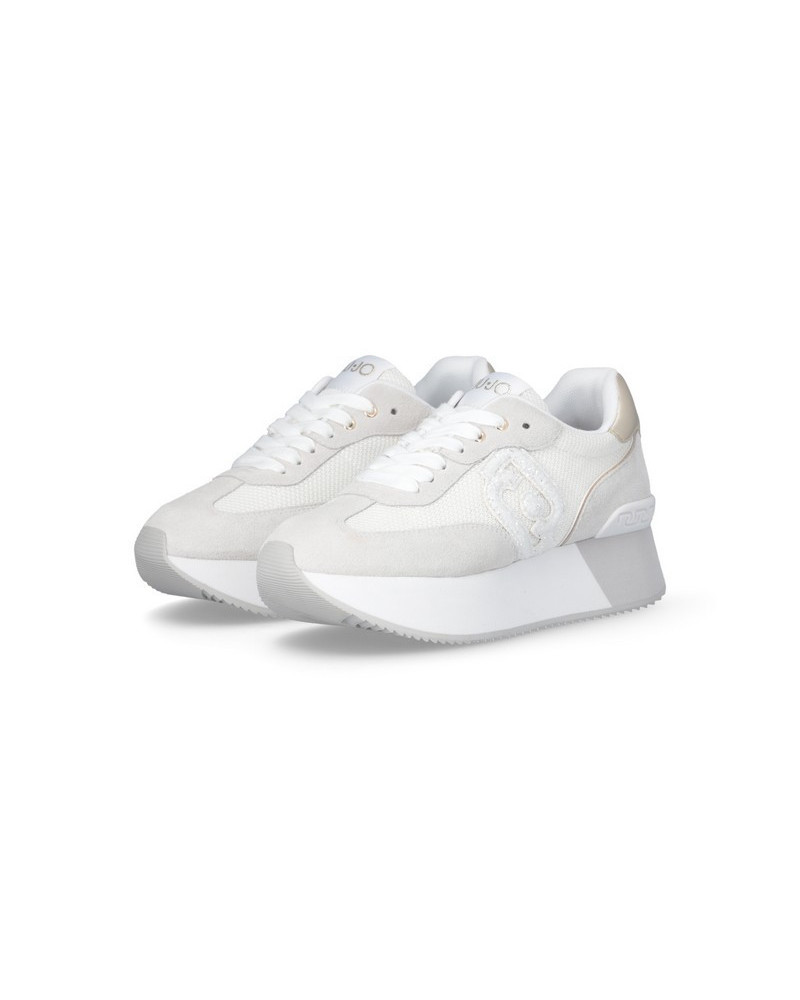 Liu Jo sneakers Dreamy 02 purity con logo glitter BA5035PX618