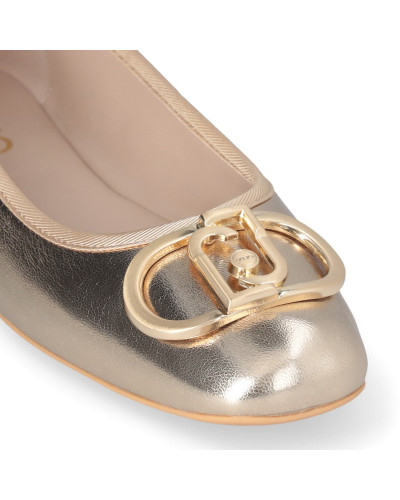 Liu Jo ballerina donna Dafne 4 laminata gold SA5033PX