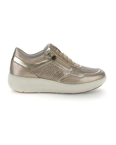 Stonefly sneakers donna in pelle laminata metal fizz 220776