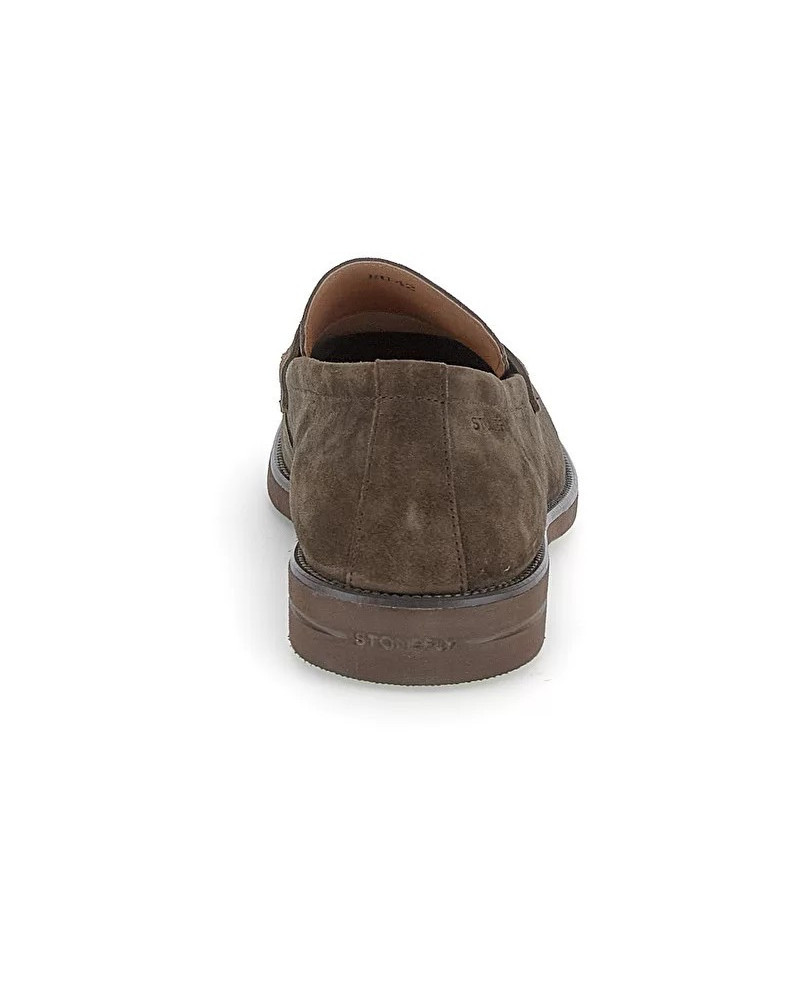 Stonefly mocassini uomo in camoscio brown 220797