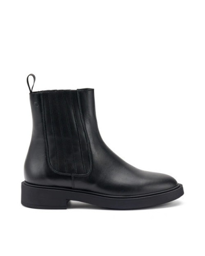 Frau Beatles in pelle nero con elastico ricoperto