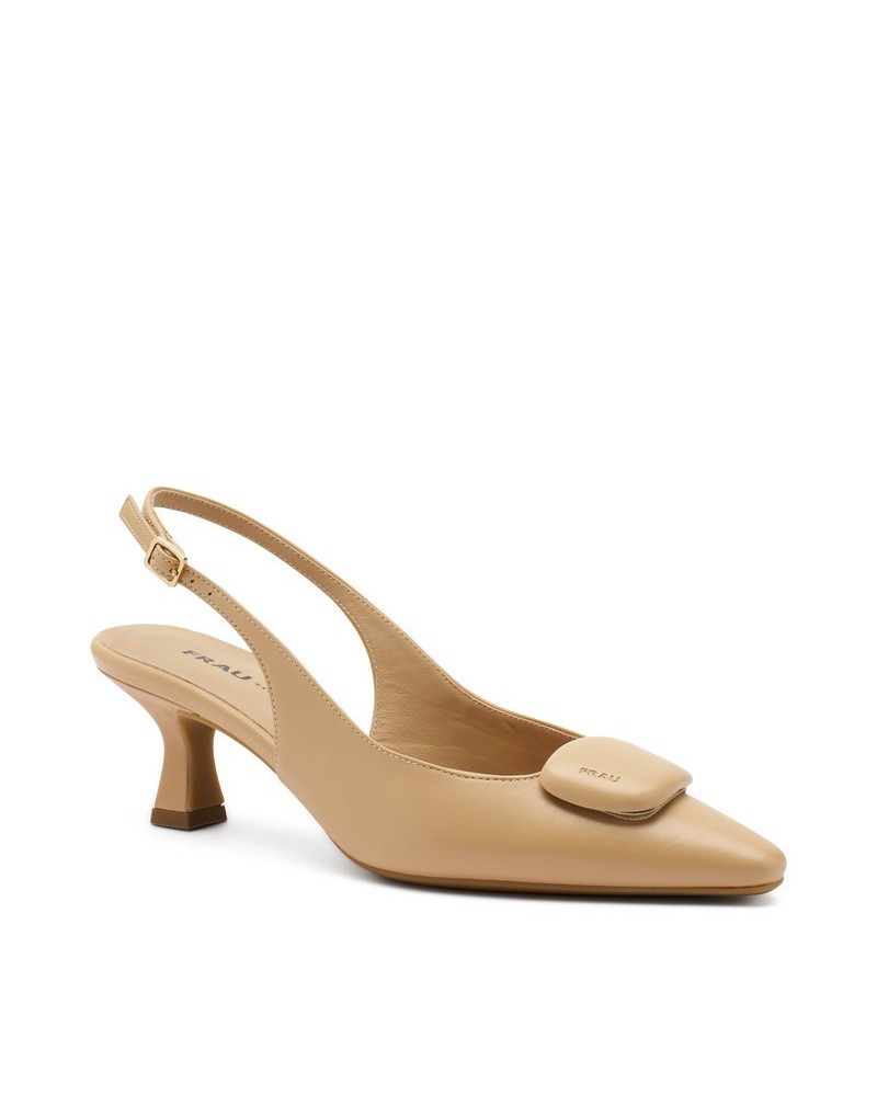 Frau slingback in nappa cookie con accessorio 81T1