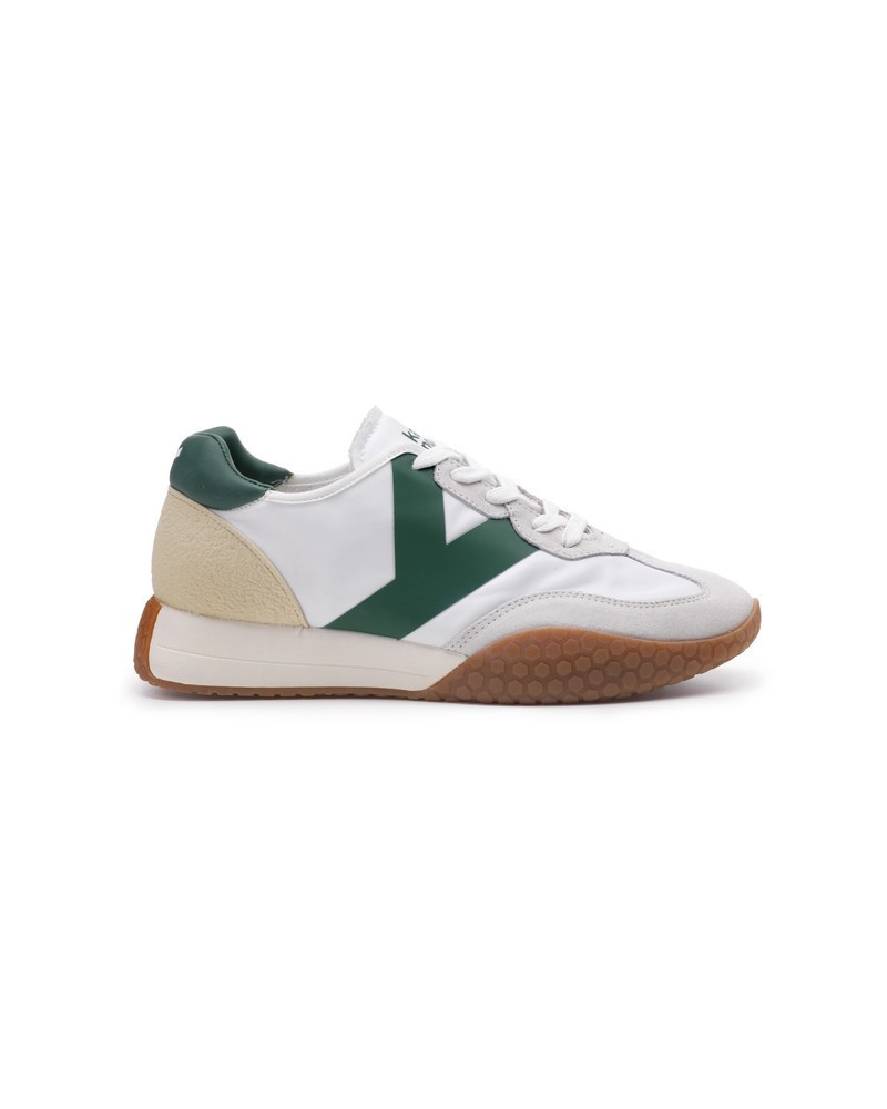 Kehnoo sneakers uomo vintage contemporanea white green KM9313