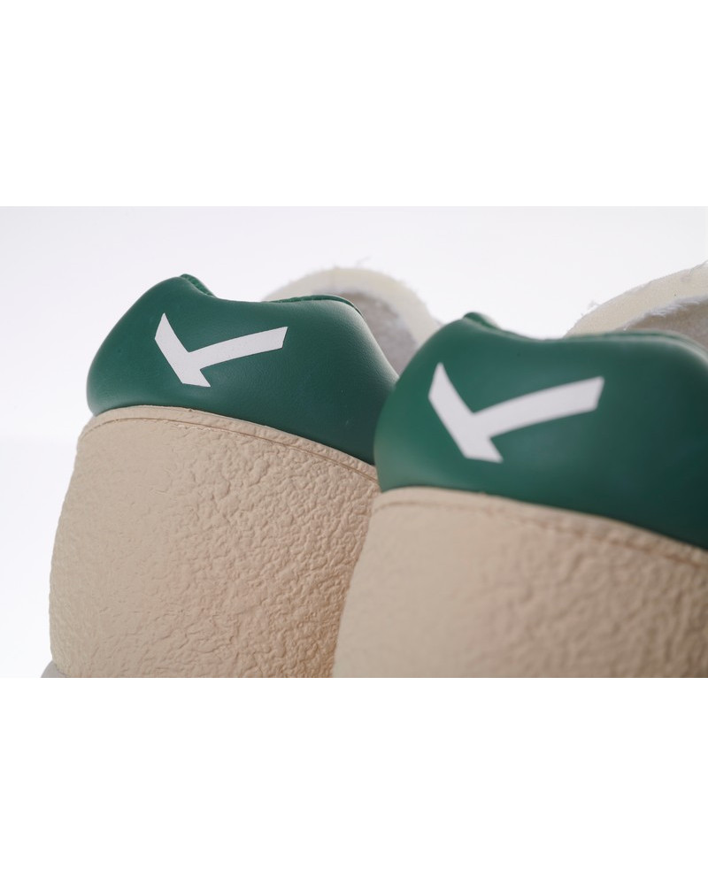 Kehnoo sneakers uomo vintage contemporanea white green KM9313
