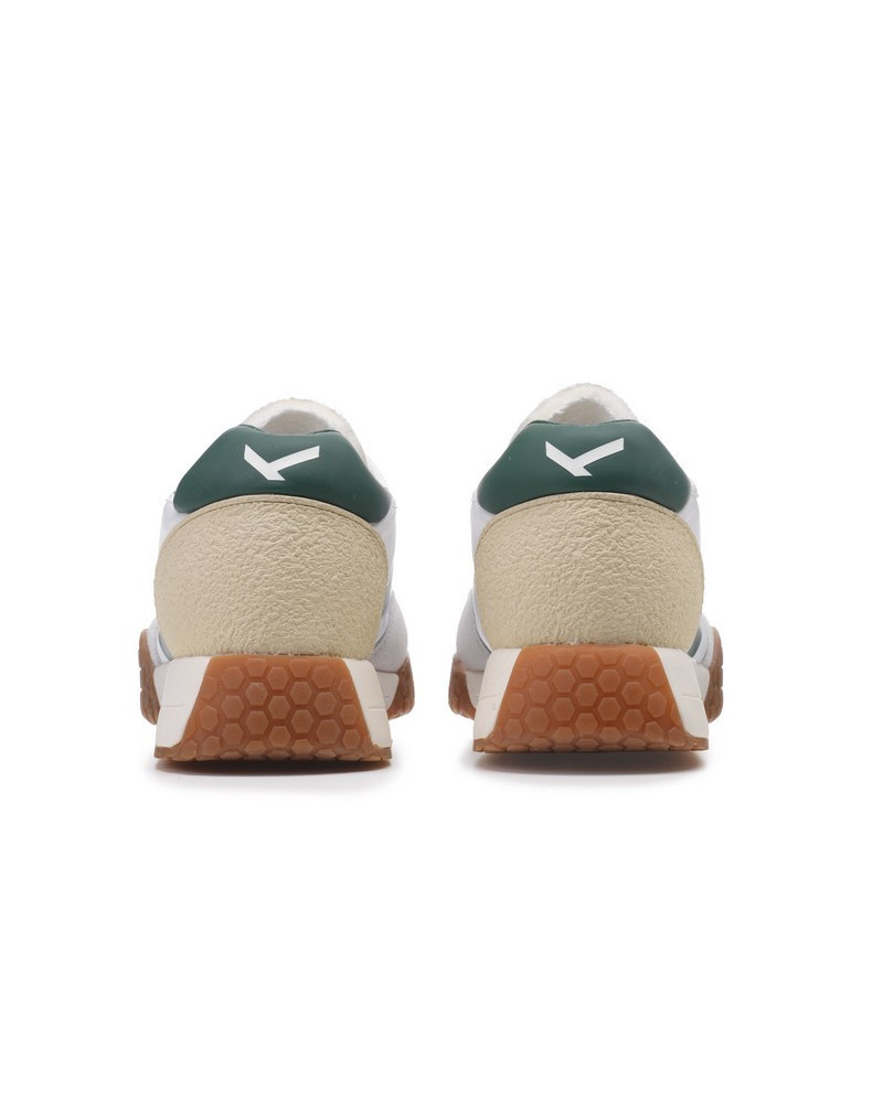 Kehnoo sneakers uomo vintage contemporanea white green KM9313