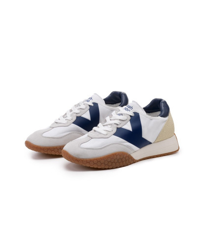 Kehnoo sneakers uomo vintage contemporanea white navy KM9313