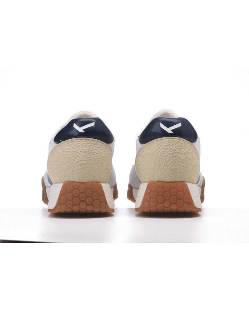 Kehnoo sneakers uomo vintage contemporanea white navy KM9313