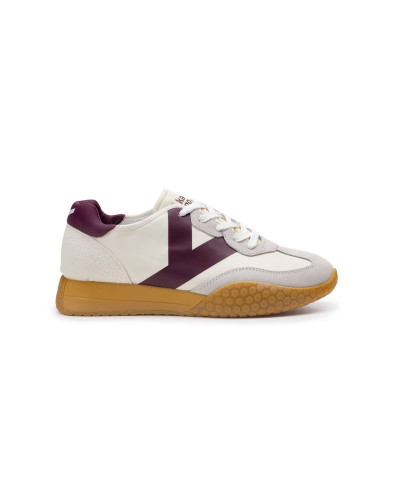 Kehnoo sneakers uomo vintage contemporanea white bordeaux KM9753