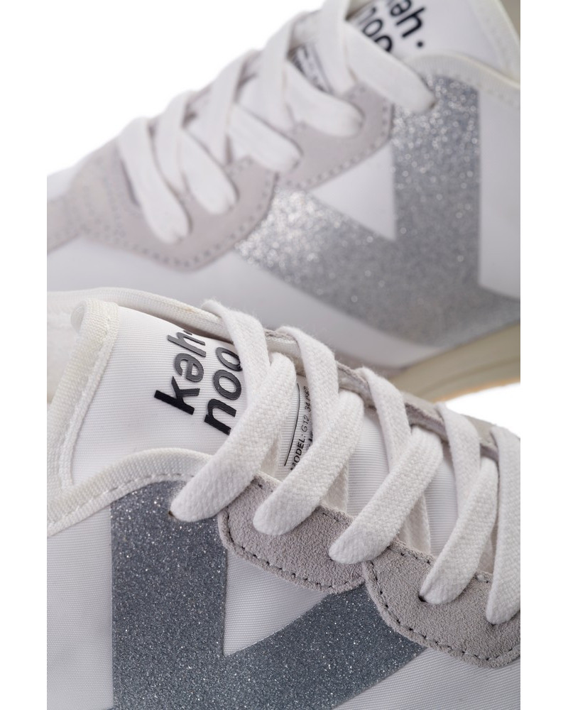 Kehnoo sneakers donna vintage white silver KW9312