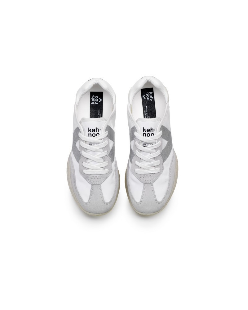 Kehnoo sneakers donna vintage white silver KW9312