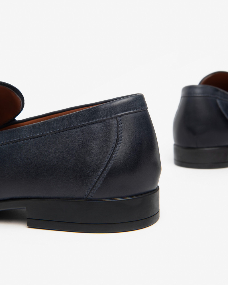 Nero Giardini mocassini uomo in pelle blu E400162U200