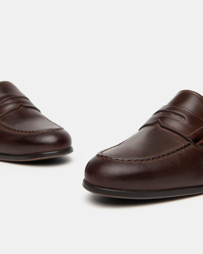 Nero Giardini mocassini uomo in pelle testa moro E400162U300