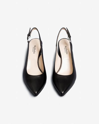Nero Giardini slingback donna in pelle nero E409431D100