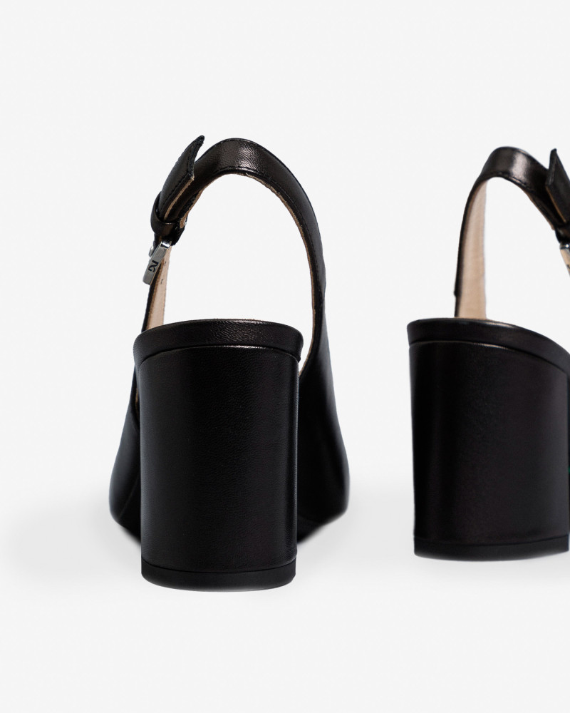 Nero Giardini slingback donna in pelle nero E409431D100