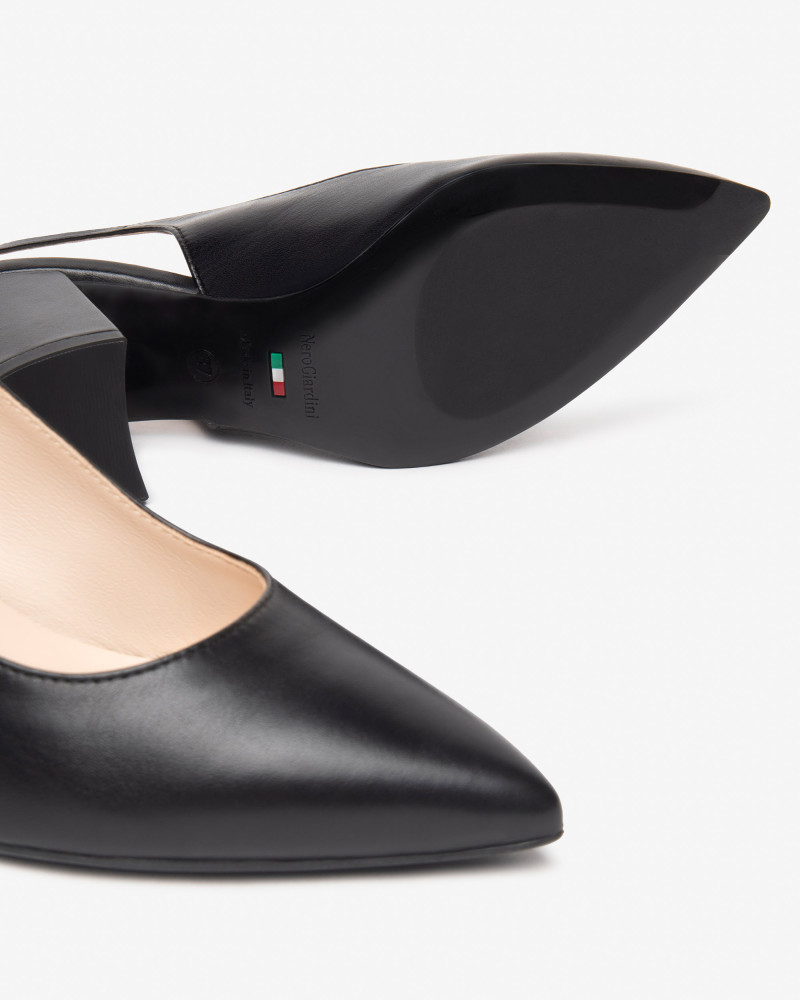 Nero Giardini slingback donna in pelle nero E409431D100