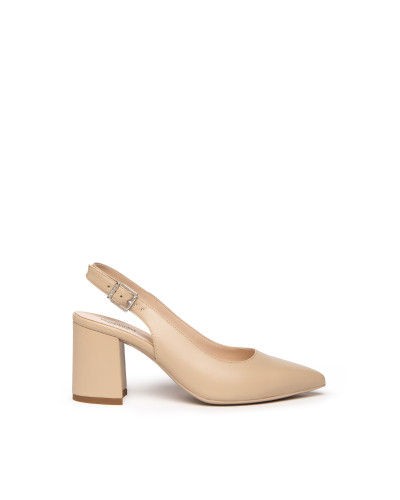 Nero Giardini slingback donna in pelle col. lino E409431D453