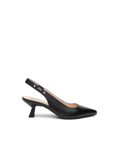 Nero Giardini slingback donna in pelle nero E512250DE100