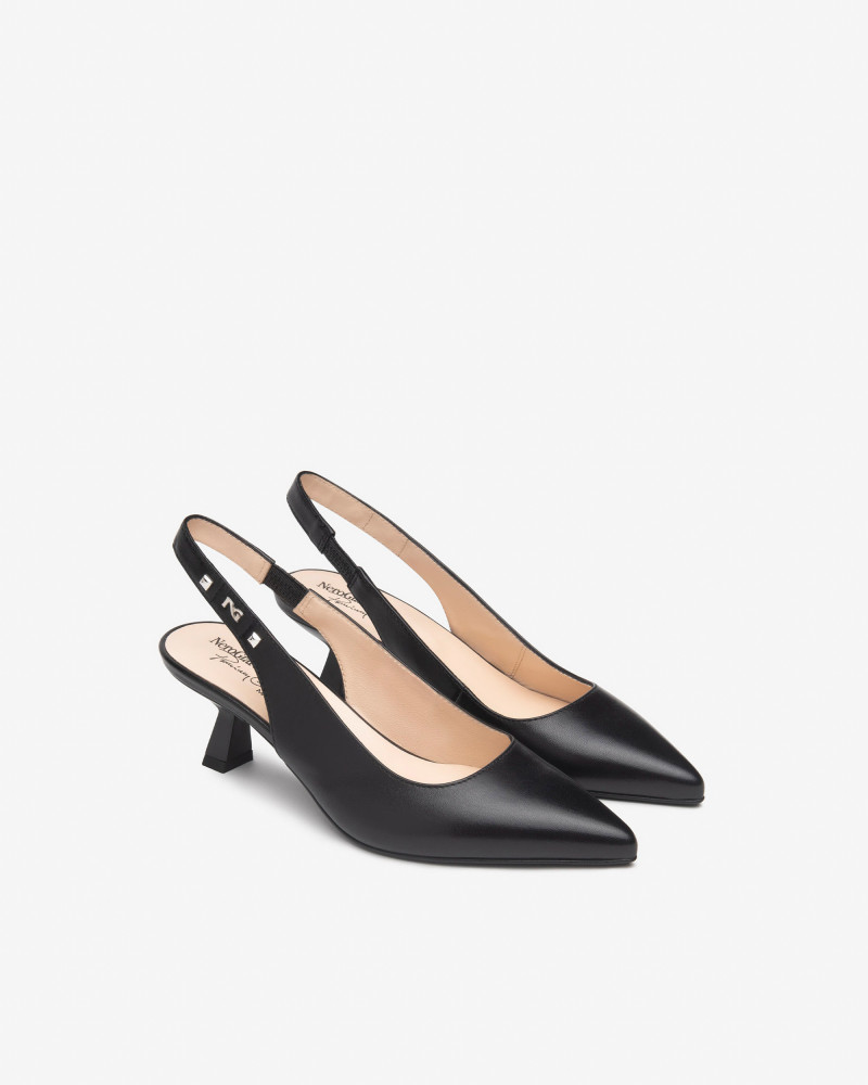 Nero Giardini slingback donna in pelle nero E512250DE100