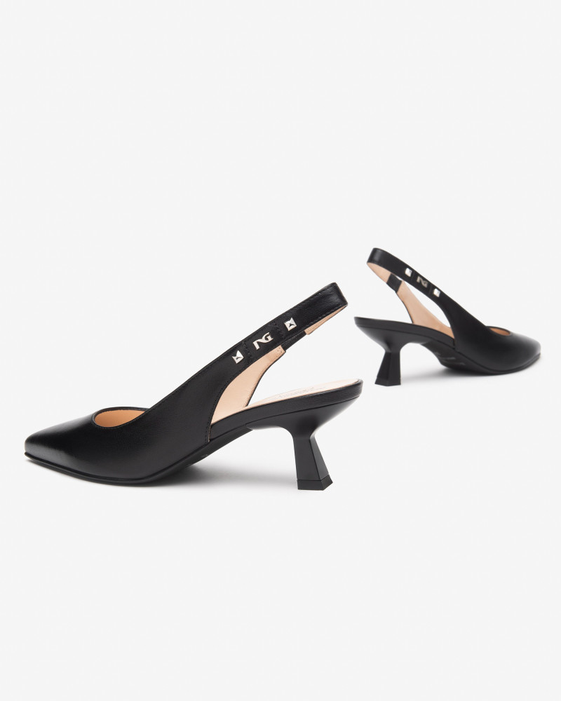 Nero Giardini slingback donna in pelle nero E512250DE100