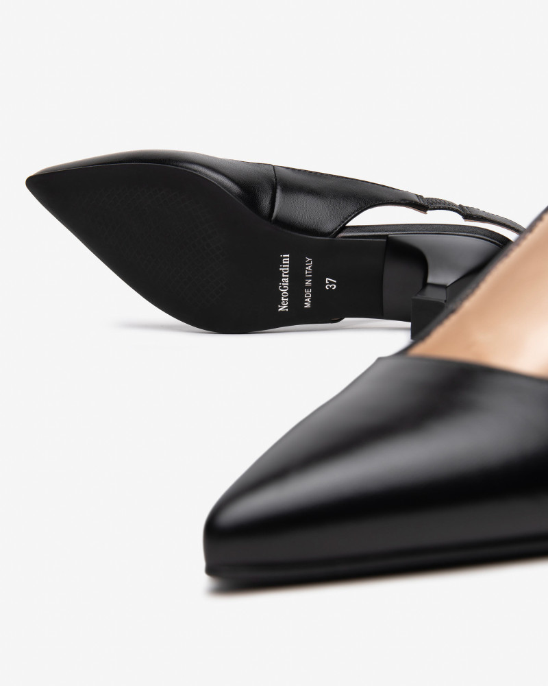 Nero Giardini slingback donna in pelle nero E512250DE100