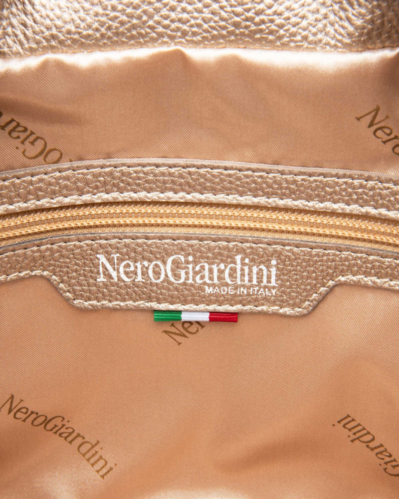 Nero Giardini borsa a secchiello da donna platino E543963D415