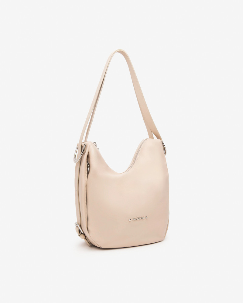 Nero Giardini borsa hobo da donna in pelle col. lino E543914D453