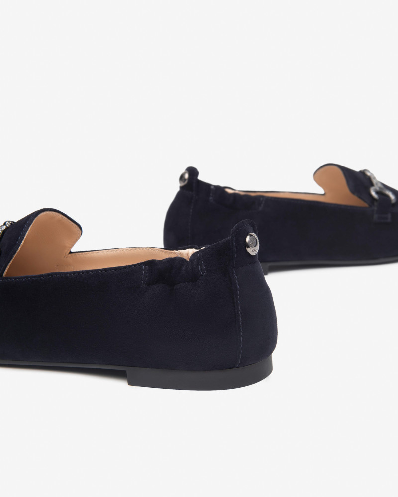 Nero Giardini mocassini donna in suede blu E512620D200