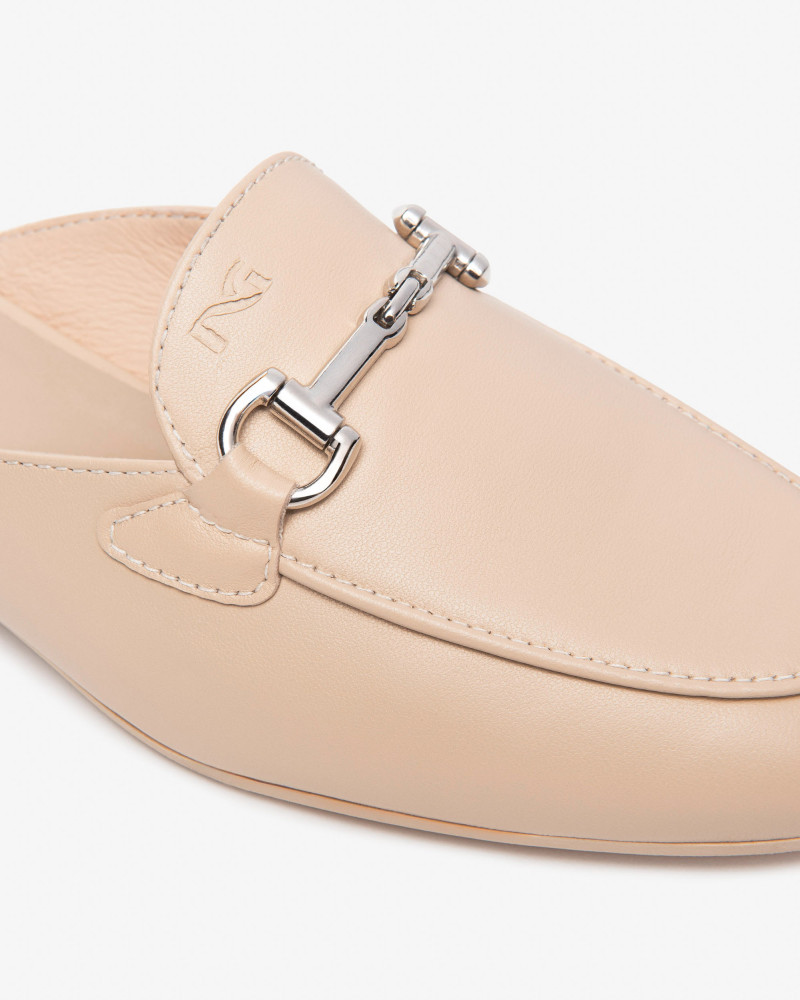 Nero Giardini sabot donna in pelle col. lino E518210D453