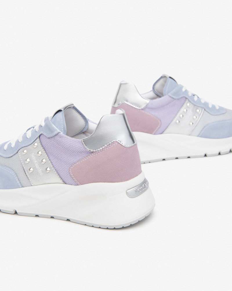 Nero Giardini sneakers donna in camoscio fiordisale e perla E51286OD623