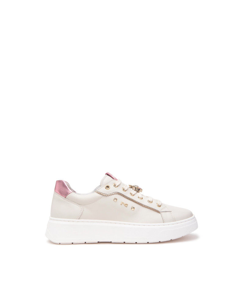 Nero Giardini sneakers donna in pelle col. osso E513060D713