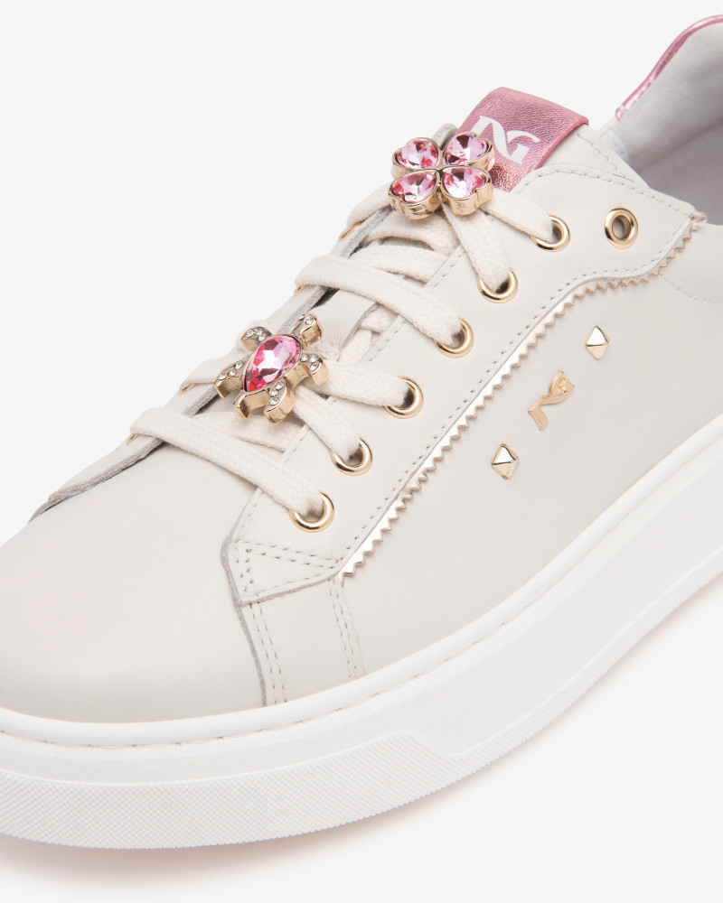 Nero Giardini sneakers donna in pelle col. osso E513060D713