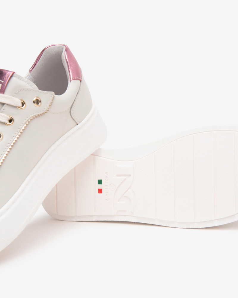 Nero Giardini sneakers donna in pelle col. osso E513060D713