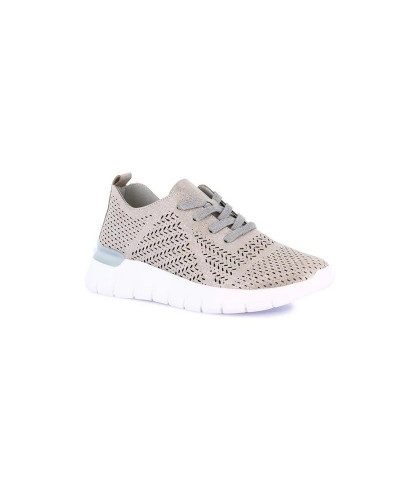 Grunland sneakers donna Sace in ecopelle grigio metal SC0190