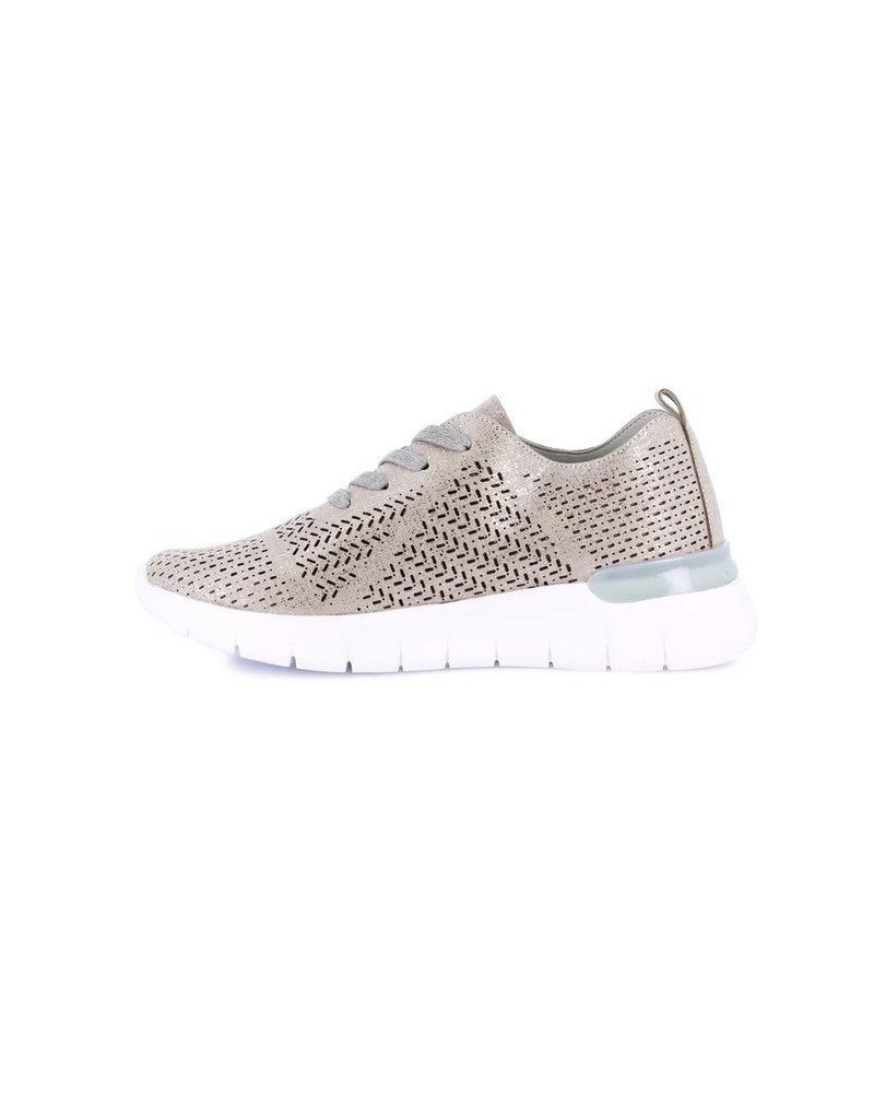 Grunland sneakers donna Sace in ecopelle grigio metal SC0190