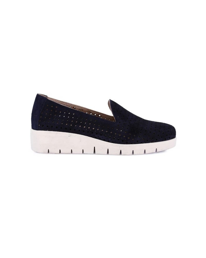 Grunland slip on donna Tafa scamosciata blu SC4387