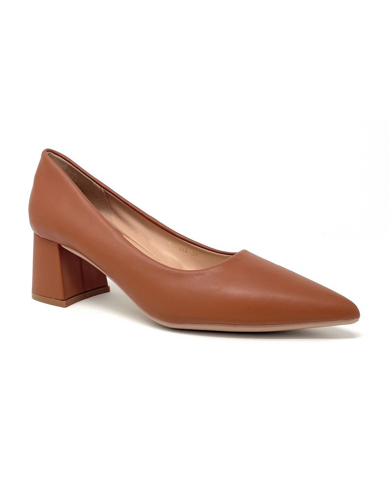 Francesco Miano decolleté in pelle marrone F11 01A