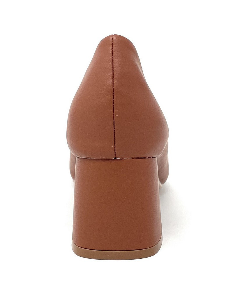 Francesco Miano decolleté in pelle marrone F11 01A