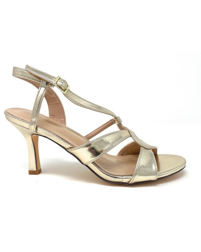 Francesco Milano sandali donna platino Barcellona G18 01N