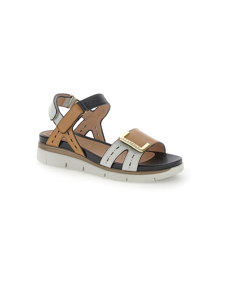 Stonefly sandali donna Elody 24 bicolore white brown 220834