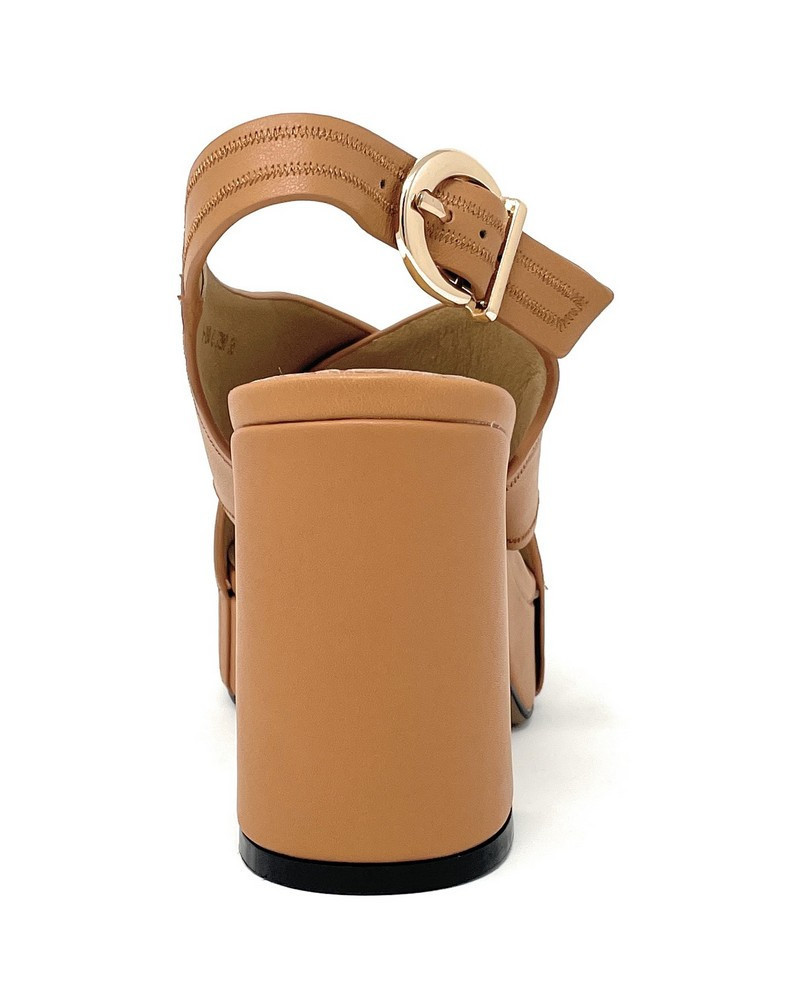 Janet & Janet sandali donna in pelle cuoio J-290